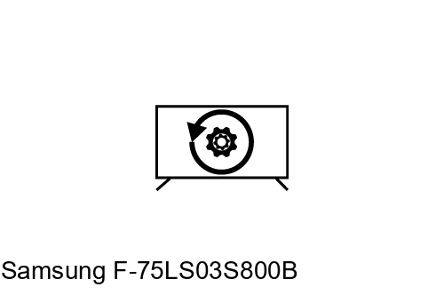 Factory reset Samsung F-75LS03S800B