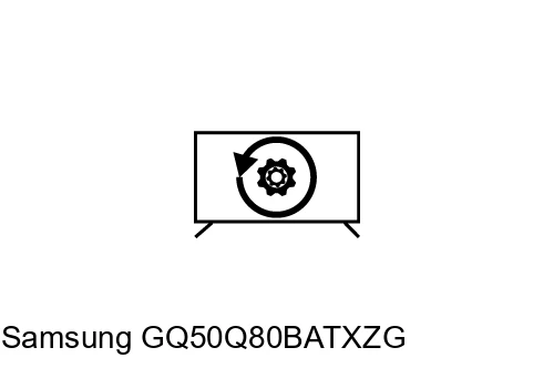Factory reset Samsung GQ50Q80BATXZG