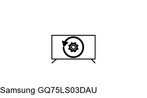 Factory reset Samsung GQ75LS03DAU