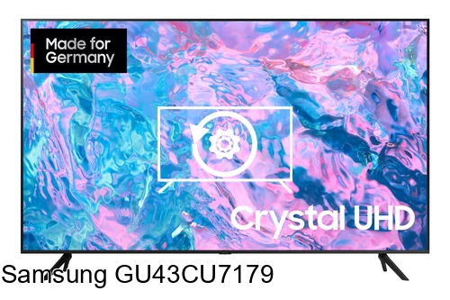 Factory reset Samsung GU43CU7179