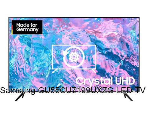 Restaurar de fábrica Samsung GU55CU7199UXZG LED-TV 4K UHD Multituner HDR SMART