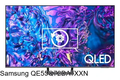 Factory reset Samsung QE55Q72DATXXN
