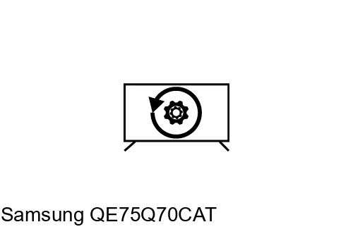 Factory reset Samsung QE75Q70CAT
