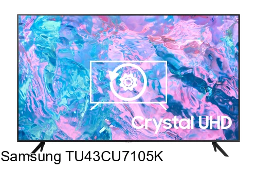 Réinitialiser Samsung TU43CU7105K