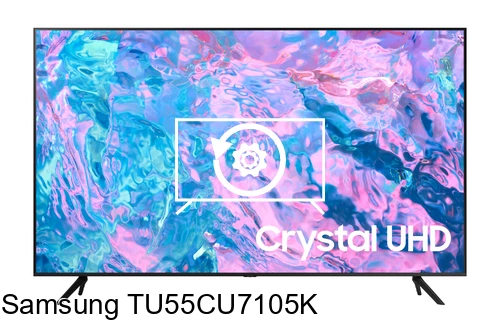 Réinitialiser Samsung TU55CU7105K