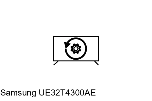 Réinitialiser Samsung UE32T4300AE