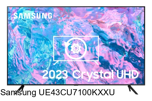 Restauration d'usine Samsung UE43CU7100KXXU