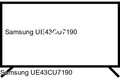 Factory reset Samsung UE43CU7190