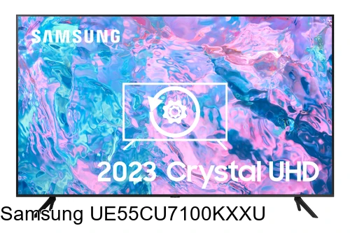 Factory reset Samsung UE55CU7100KXXU