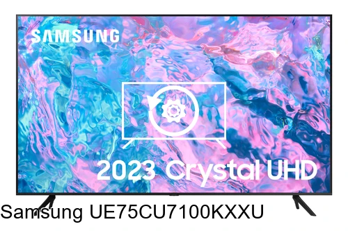 Factory reset Samsung UE75CU7100KXXU