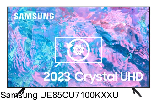 Factory reset Samsung UE85CU7100KXXU