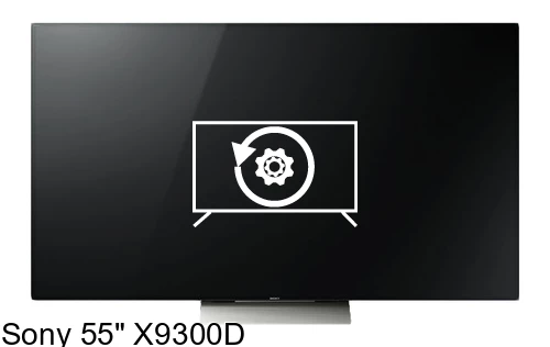 Factory reset Sony 55" X9300D