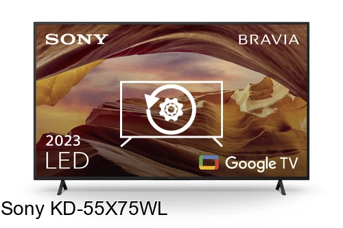Resetear Sony KD-55X75WL