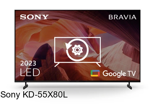 Réinitialiser Sony KD-55X80L