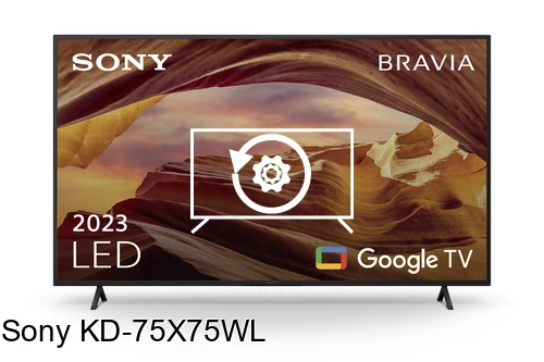 Resetear Sony KD-75X75WL