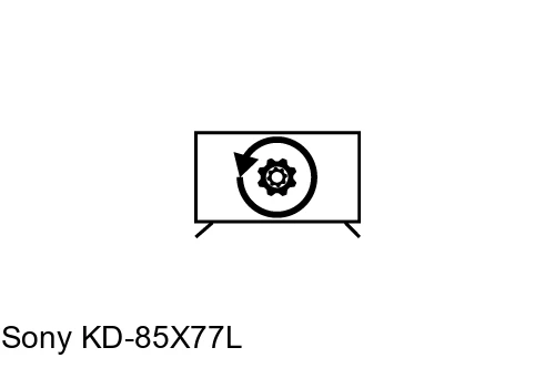 Factory reset Sony KD-85X77L