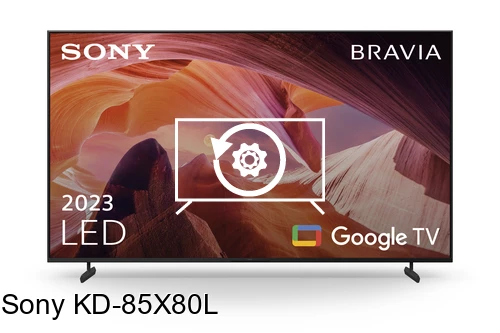 Resetear Sony KD-85X80L
