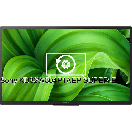 Factory reset Sony KD32W804P1AEP SUPER-E