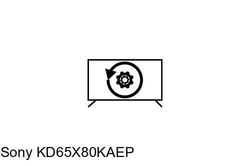 Reset Sony KD65X80KAEP