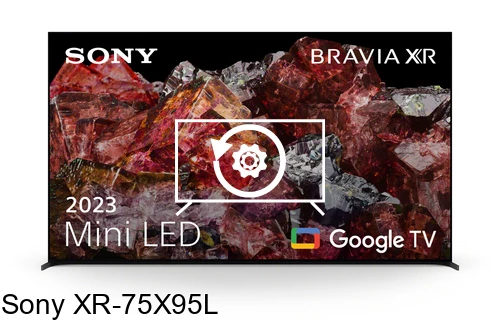 Resetear Sony XR-75X95L