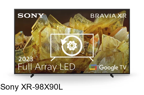 Factory reset Sony XR-98X90L