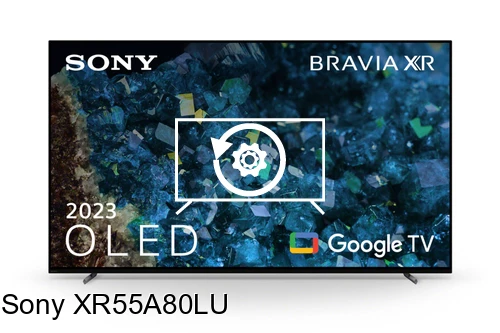 Factory reset Sony XR55A80LU