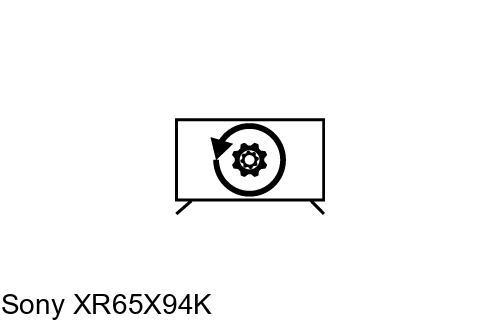 Factory reset Sony XR65X94K