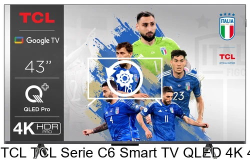 Reset TCL TCL Serie C6 Smart TV QLED 4K 43" 43C655, Dolby Vision, Dolby Atmos, Google TV