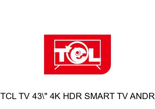 Restauration d'usine TCL TV 43\" 4K HDR SMART TV ANDROID CON GOOGLE TV NERO