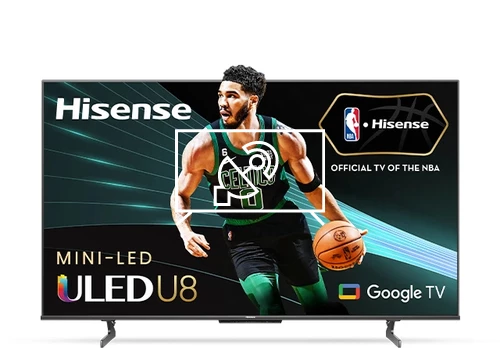 Search for channels on Hisense 75U8H