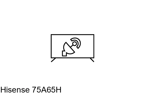 Search for channels on Hisense 75A65H