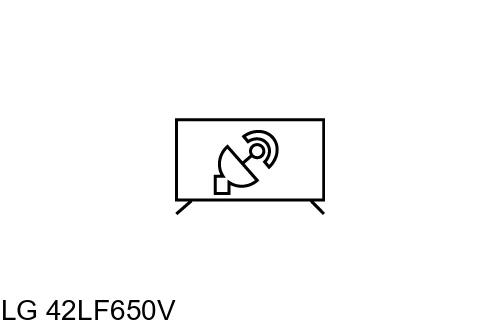 Rechercher des chaînes sur LG 42LF650V