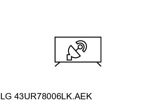 Rechercher des chaînes sur LG 43UR78006LK.AEK