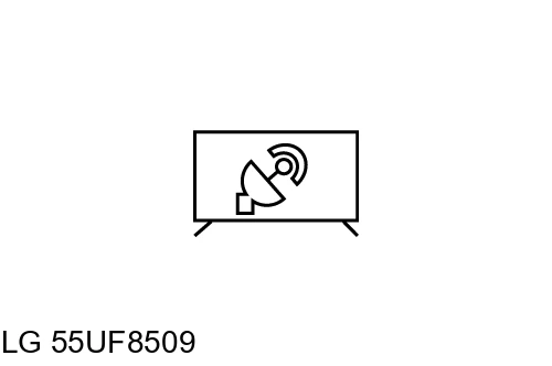 Search for channels on LG 55UF8509
