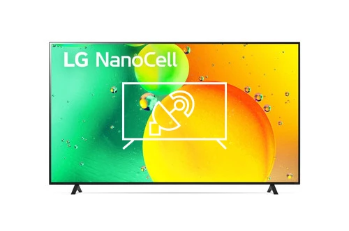 Search for channels on LG 75NANO753QA