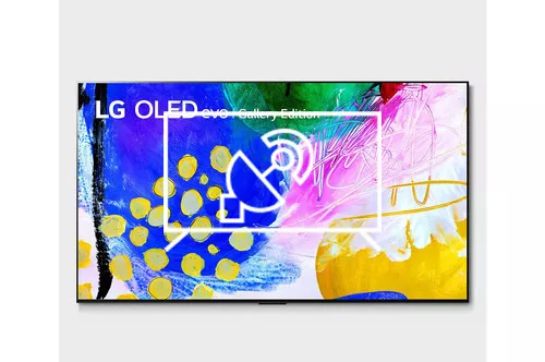 Search for channels on LG G2 77 inch evo Gallery Edition OLED TV