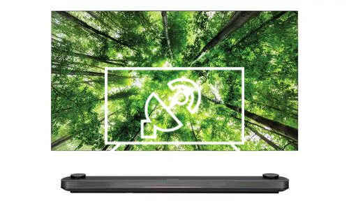 Search for channels on LG OLED77W8PLA