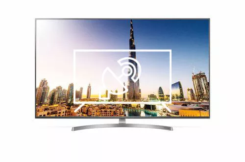 Search for channels on LG TV 75SK8100