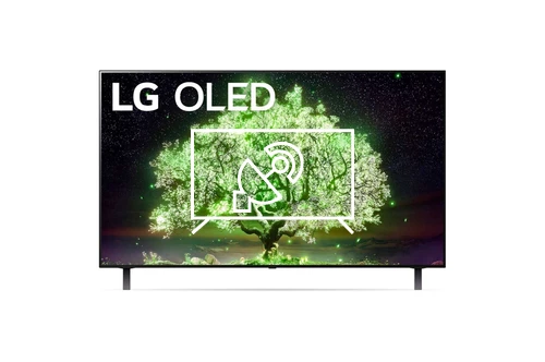 Search for channels on LG TV OLED 48A19 LA, 48", UHD