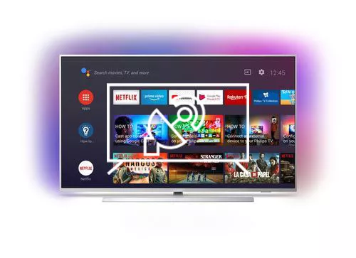 Rechercher des chaînes sur Philips 4K UHD LED Android TV 55PUS7304/12