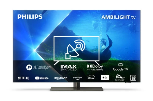 Search for channels on Philips OLED 48OLED808 4K Ambilight TV
