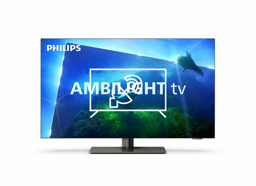 Search for channels on Philips TV Ambilight 4K