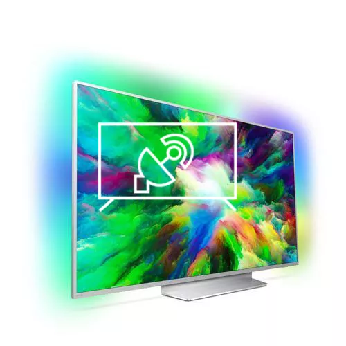 Rechercher des chaînes sur Philips Ultra Slim 4K UHD LED Android TV 49PUS7803/12