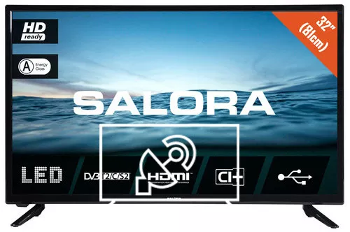 Search for channels on Salora 32D210