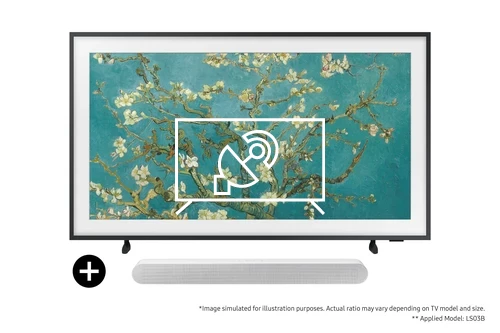Sintonizar Samsung 2023 50” The Frame QLED 4K HDR Smart TV with S61B S-Series Lifestyle Soundbar