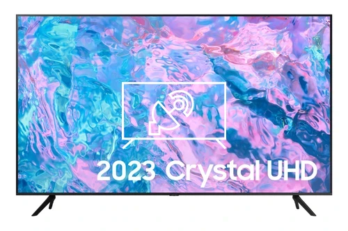 Search for channels on Samsung 2023 58” CU7100 UHD 4K HDR Smart TV