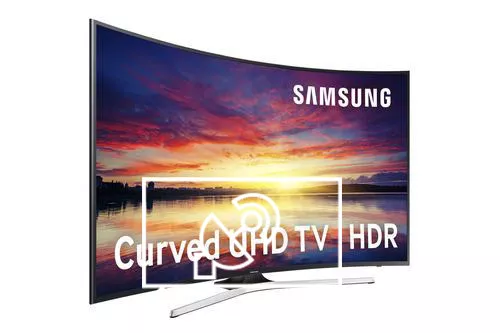 Rechercher des chaînes sur Samsung 40" KU6100 6 Series Curved UHD HDR Ready Smart TV