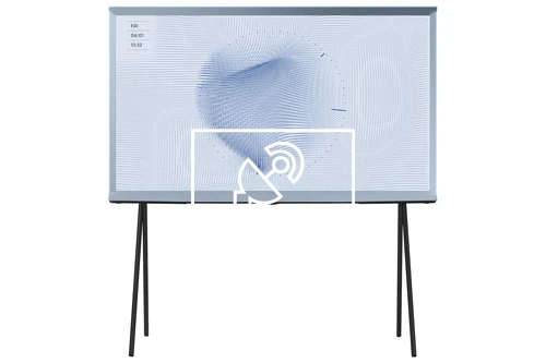 Rechercher des chaînes sur Samsung 43" The Serif LS01B QLED 4K HDR Smart TV in Cotton Blue (2023)