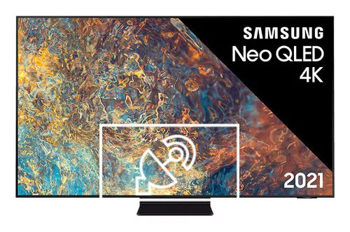 Search for channels on Samsung 55QN92A