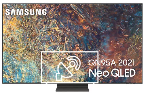 Search for channels on Samsung 55QN95A